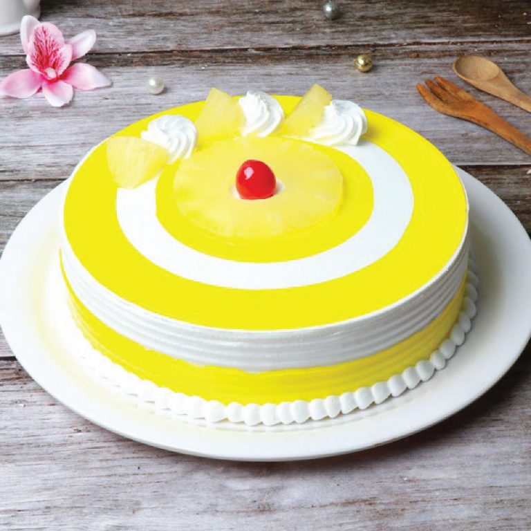 Eggless Pineapple Cake - WishingCart