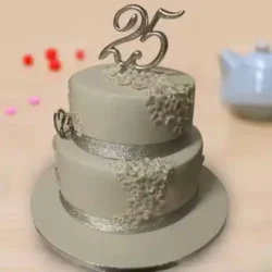 25th anniversary cake